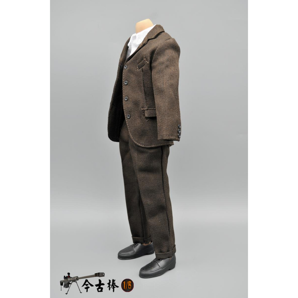 Bộ Quần Áo Vest Màu Nâu Cho Mô Hình Nam 12 "Tỷ Lệ 1 / 6