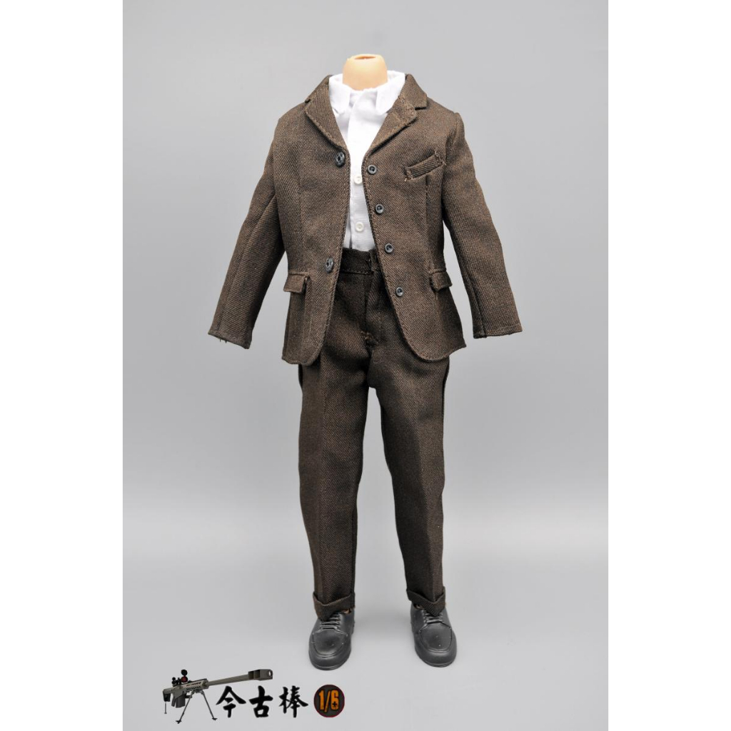 Bộ Quần Áo Vest Màu Nâu Cho Mô Hình Nam 12 "Tỷ Lệ 1 / 6