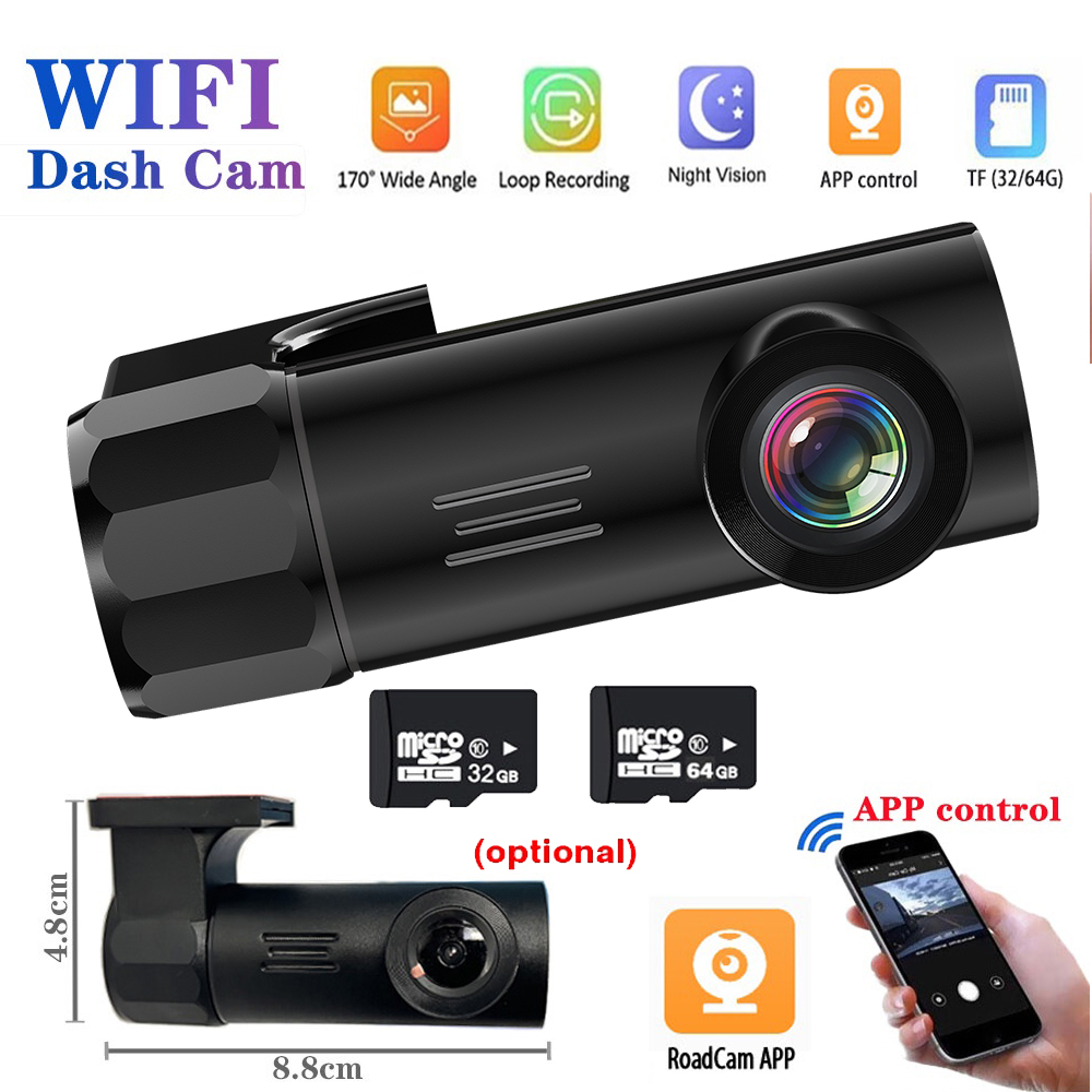 WIFI DVR xe hơi Dash Camera WIFI Đầu ghi xe hơi Vedio Đầu ghi camera DVR xe hơi DashCamera