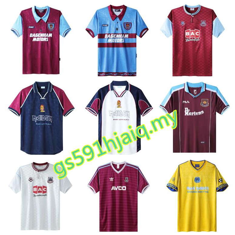 Áo Bóng Đá Đội Nhà West Ham Kiểu retro Mỹ Chất Lượng Cao