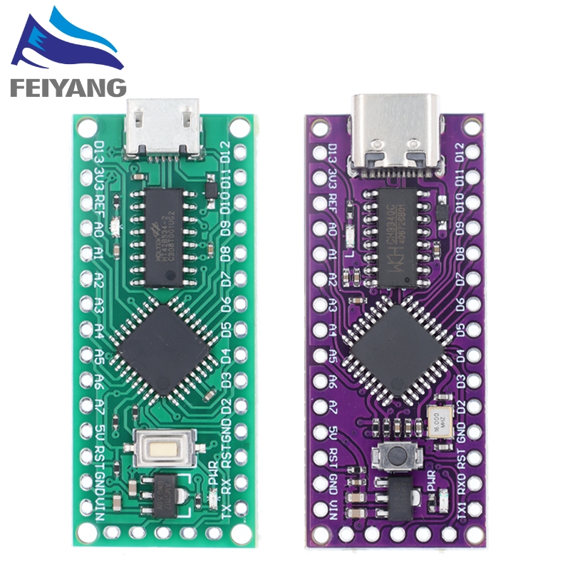 Usb Loại C Tương Thích Với ATMEGA328 Nano V3.0 LGT8F328P-LQFP32 MiniEVB Loại C / HT42B534-1 SOP16 Cho Arduino