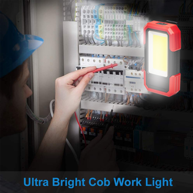 Đèn LED COB Siêu Sáng Với Đế Nam Châm 3 Chế Độ Sáng