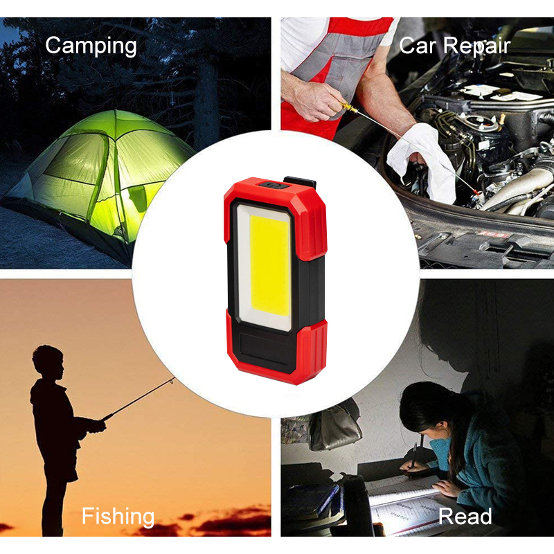 Đèn LED COB Siêu Sáng Với Đế Nam Châm 3 Chế Độ Sáng