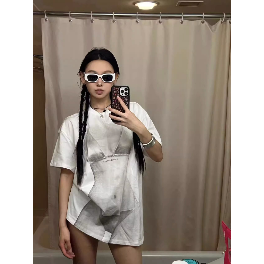 Áo Thun Ngắn Tay Dáng Ôm Thời Trang Mùa Hè Hàn Quốc Dành Cho Nữ