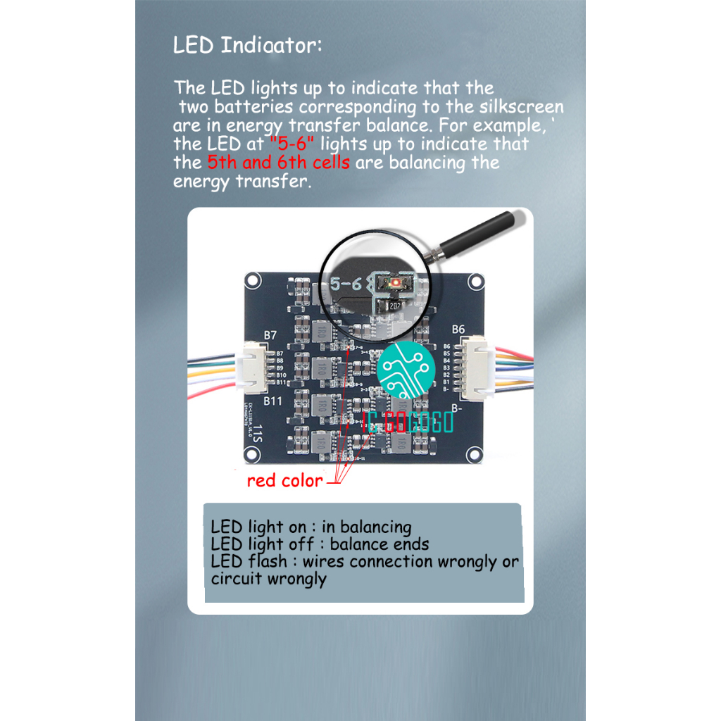 Bộ Cân Bằng Pin Lithium 1A 4S Sang 24S Li-ion Lifepo4 4S 7S 8S 10S 13S 16S 20S 22S 24V 12V