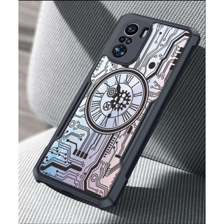 Ốp Điện Thoại Mềm Trong Suốt Chống Sốc Họa Tiết Mạch Sáng Tạo Cho Xiaomi Redmi Note 10 Pro Max 4G 10S 9 9S 8 7 5G