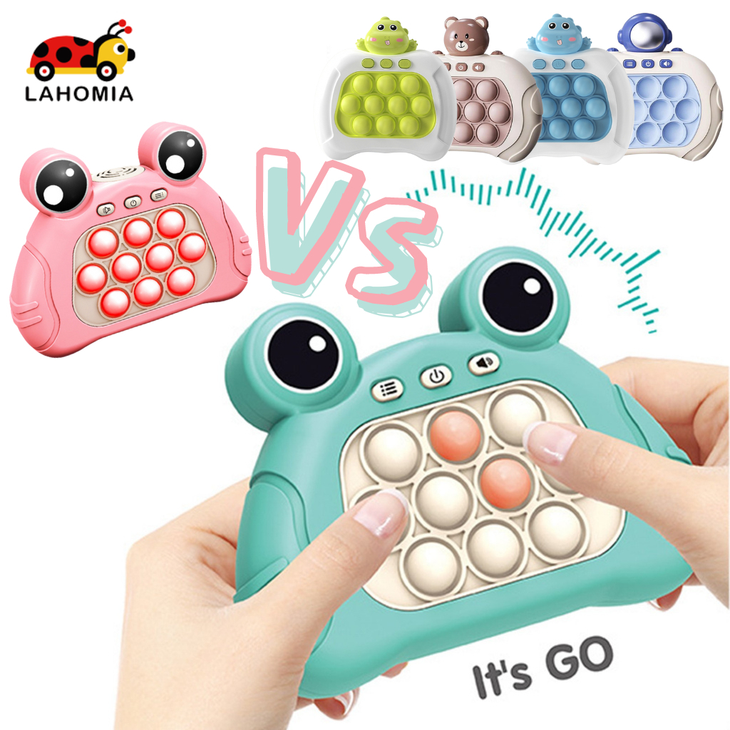 LAHOMIA Máy Pop it Chơi Game Bấm Nút Có Tay Cầm Vui Nhộn Cho Bé Memory Game