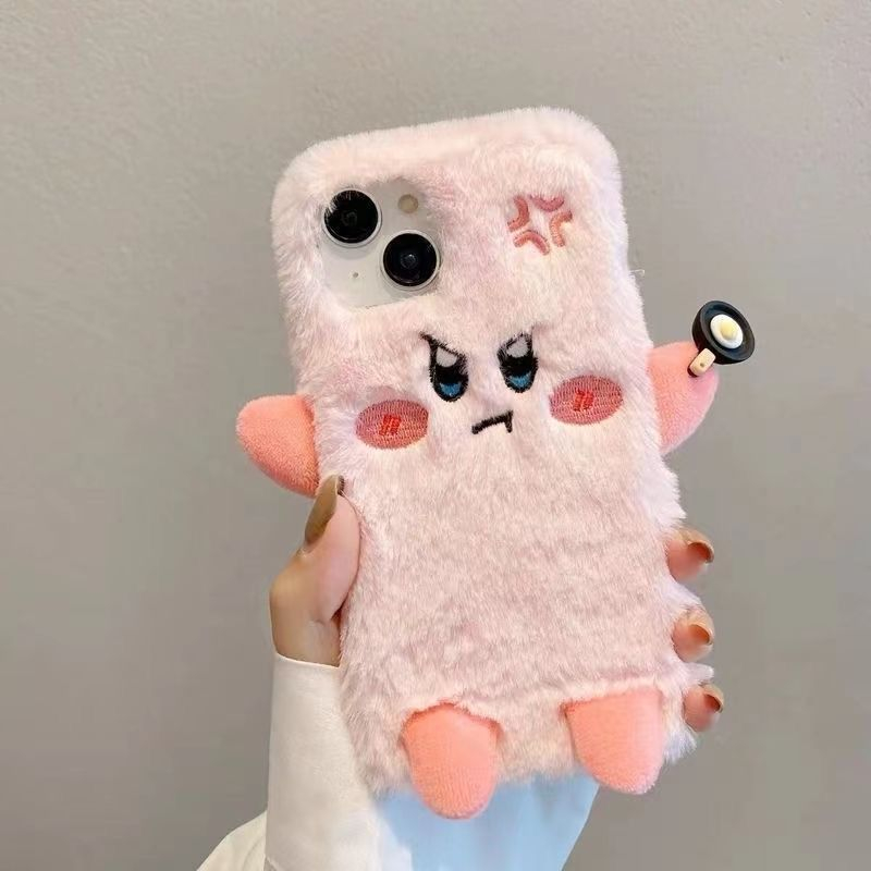 Ốp Điện Thoại Hình Ngôi Sao Karby Phủ Lông Dễ Thương Cho iPhone 11 / 12 New XS Max / XR 13 / 14Promax