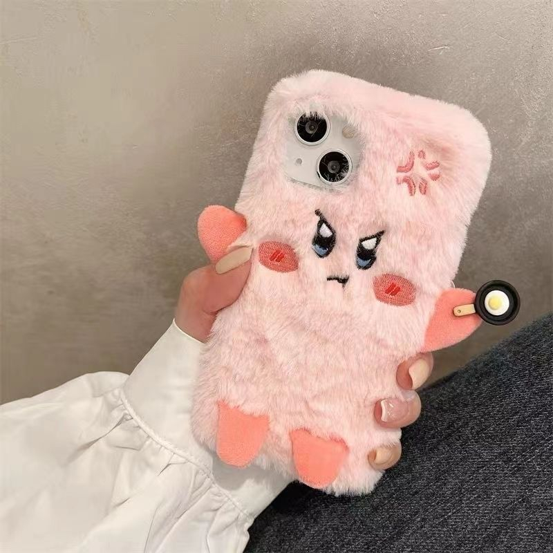 Ốp Điện Thoại Hình Ngôi Sao Karby Phủ Lông Dễ Thương Cho iPhone 11 / 12 New XS Max / XR 13 / 14Promax