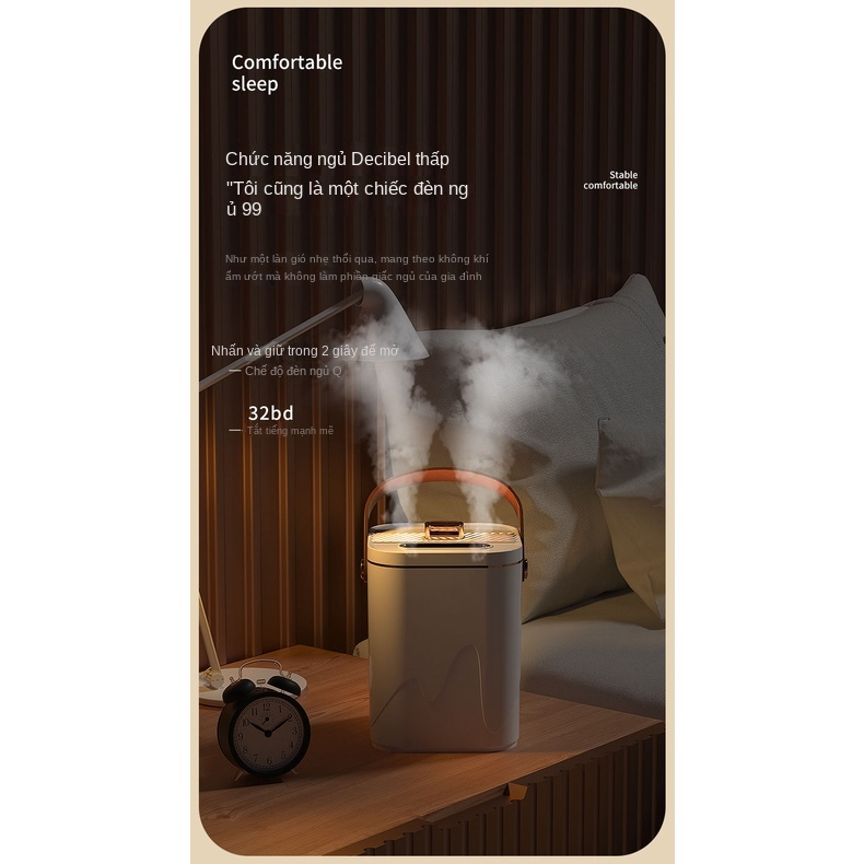 Máy Phun Sương Tạo Độ Ẩm Không Khí Phòng Ngủ Cho Mẹ Bầu Phong Cách Mới