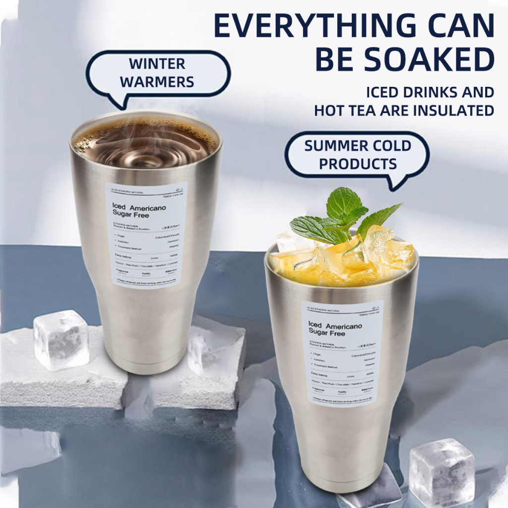 Cốc Đựng Nước 900ml Bằng Thép Không Gỉ Có Nắp Kèm Ống Hút 2 Trong 1 Tiện Dụng Mang Theo Du Lịch