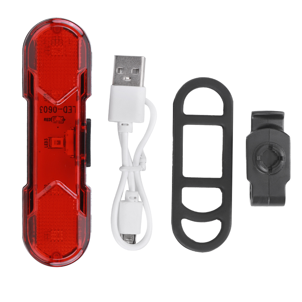 Đèn hậu xe đạp thể thao LED Sạc USB  Đèn hậu nháy cảnh báo  siêu sáng Aiseo Biking