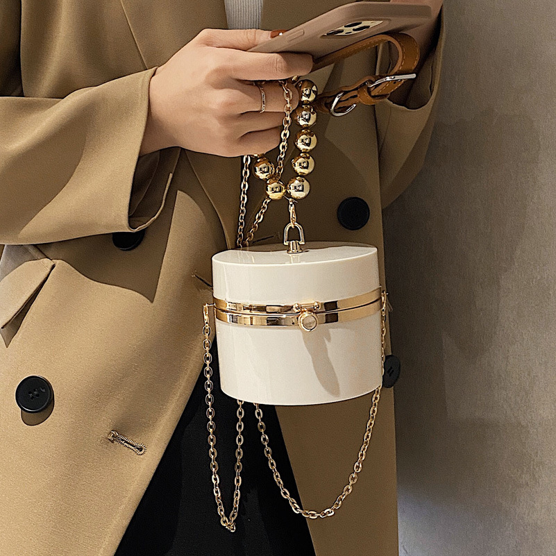 Túi xách tay đeo vai phối chuỗi xích đơn giản thời trang dành cho nữ