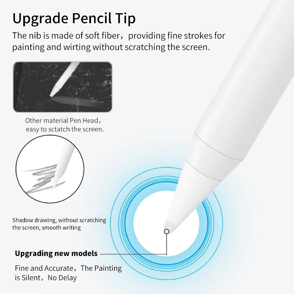 Đầu Bút Chì Thay Thế Cho goojodoq 11 plus / gd11 / gd10 / gen gd12 / gd13 / gd14 / gd9 / gen 9th stylus