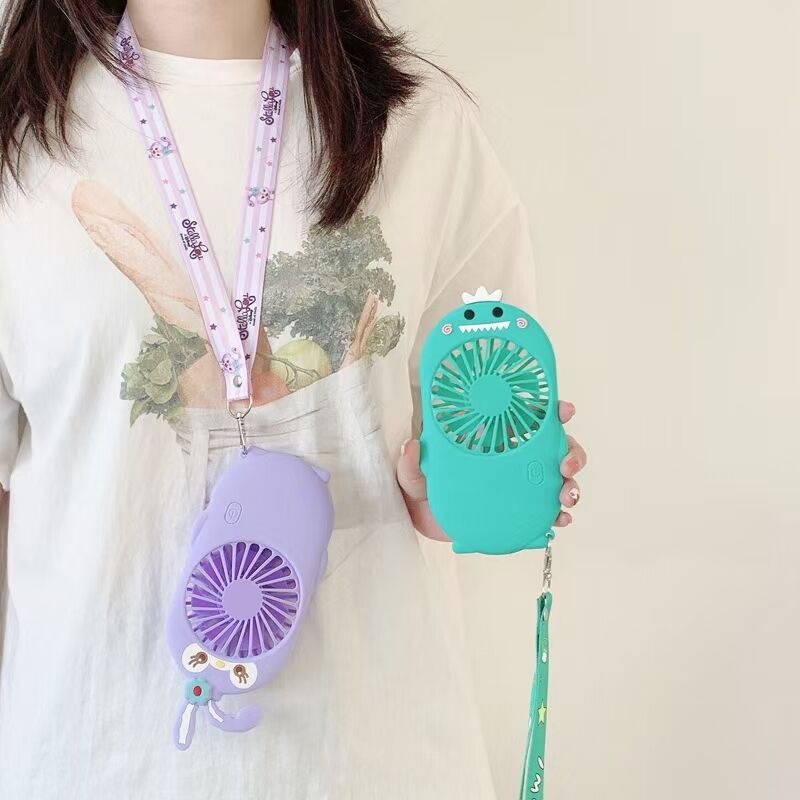 Quạt Cuộn mini Hình Hoạt Hình melody melody Thỏ doraemon pikachu mickey minnie Khủng Long Khủng Long totora cinnamoroll Gió Lớn