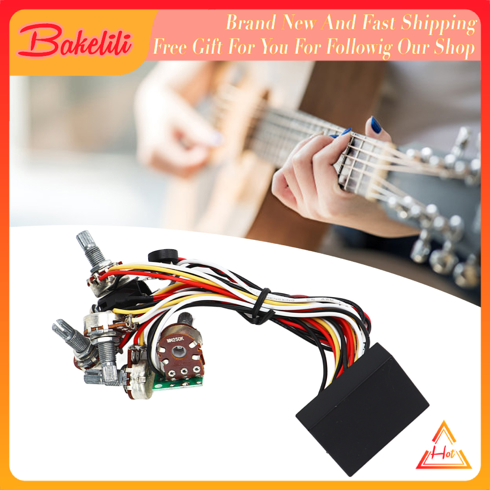 [Bakelili] Electric Bass Preamp Circuit Easy Wiring Pre Wired for Luth