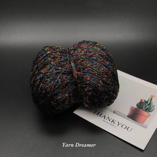 15 Màu Sắc - Sợi vàng long lanh  Sợi bông Sợi len Sợi móc tự làm Sợi đan