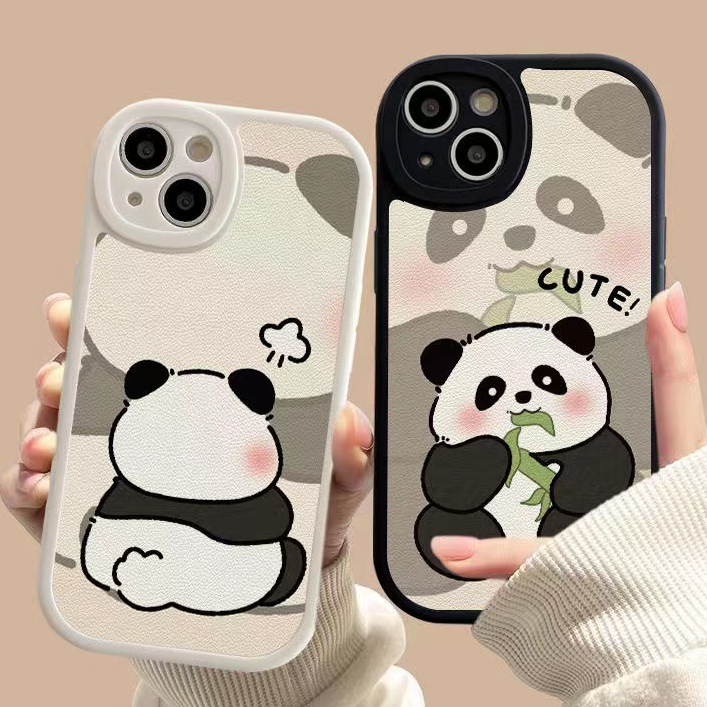 Ốp lưng Redmi 12c 10a 10 9a 9c 9t A2 10c A1 Note 12 Note 11 Pro Note 10s Note 10 Pro Note 9 Pro Note 8 Pro Note 7 Pro Note 9s Poco X5 X3 Nfc X3 Pro M3 cartoon lovely Back Shadow panda lovers soft phone case