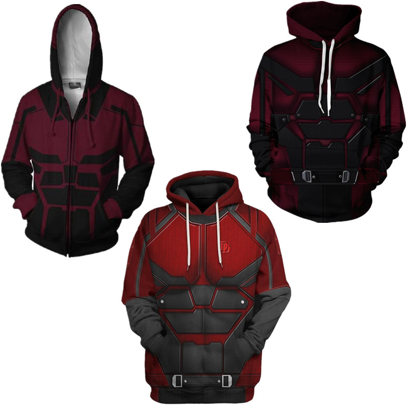 Áo Khoác Hoodie Daredevil Có In Hình Siêu Anh Hùng