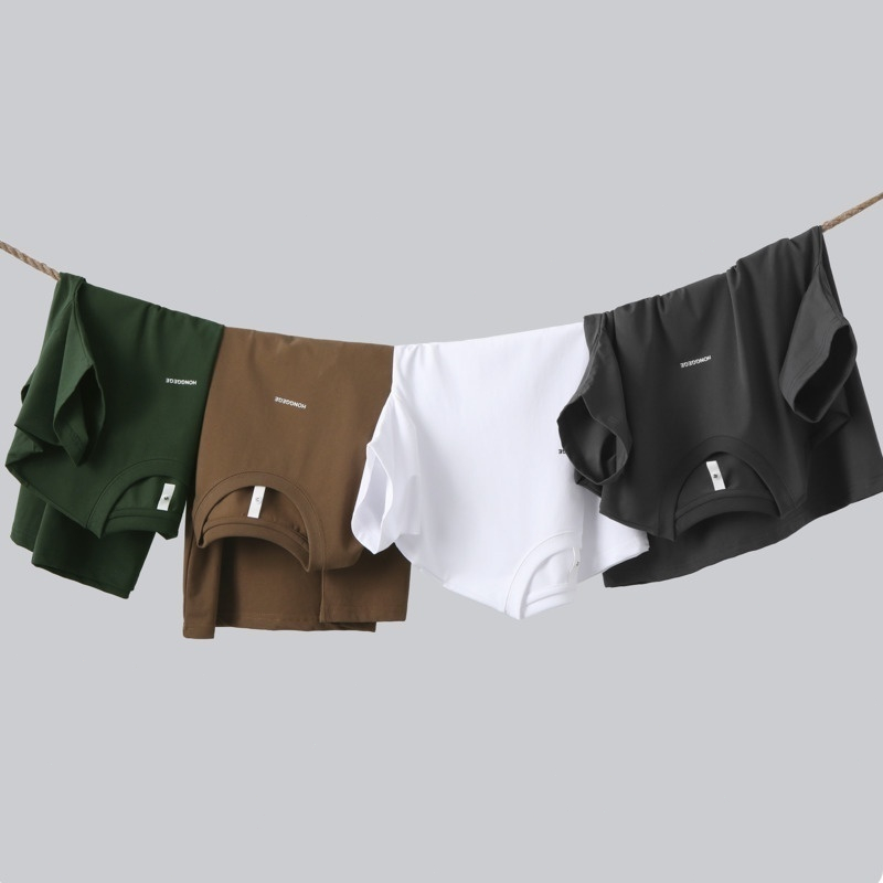 Áo Thun 100% Cotton Tay Ngắn Cổ Tròn Thoải Mái Thời Trang Mùa Hè Cho Nam Giới Có 5 Màu Size M-5XL