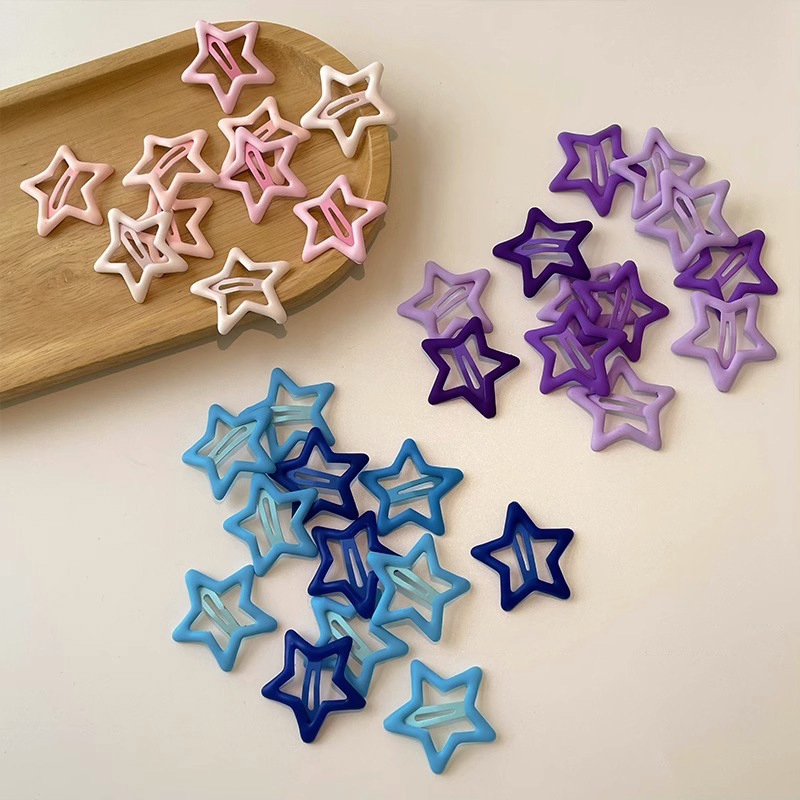 Kẹp Tóc Ngôi Sao Năm Cánh Nhỏ Màu Sắc Mới Cho Nữ