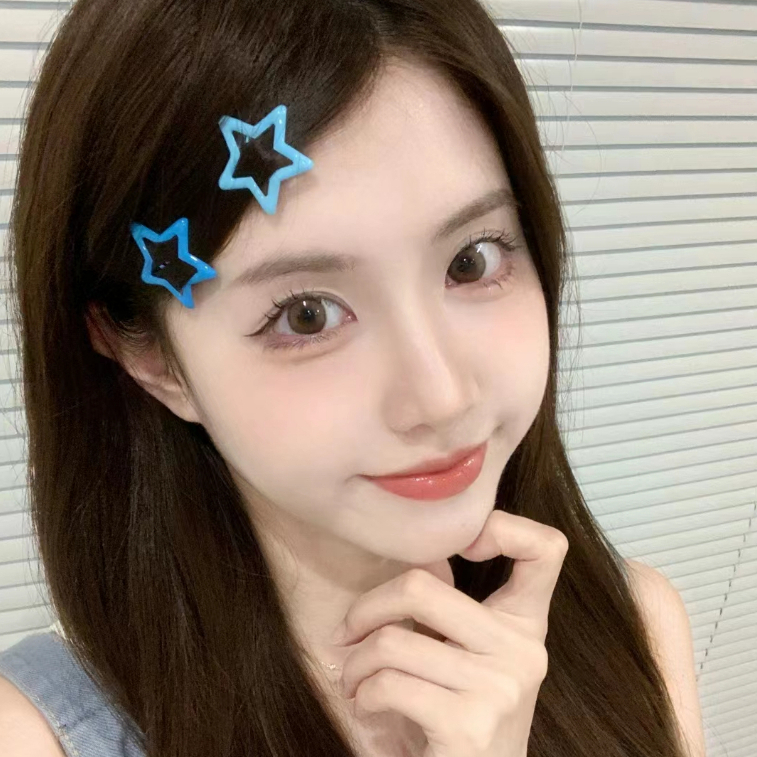 Kẹp Tóc Ngôi Sao Năm Cánh Nhỏ Màu Sắc Mới Cho Nữ