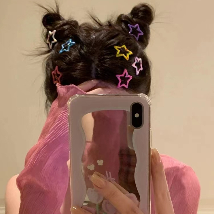 Kẹp Tóc Ngôi Sao Năm Cánh Nhỏ Màu Sắc Mới Cho Nữ