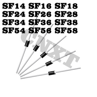 10 ~ 20pcs sf14 sf16 sf18 sf24 sf26 sf28 sf34 sf36 sf38 sf54 sf56 sf58 phích cắm thẳng diode phục hồi siêu nhanh