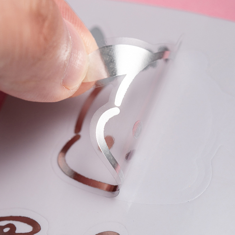 Miếng Dán Kim Loại Chống Thấm Nước Hình Sanrio Màu Bạc Trang Trí Điện Thoại