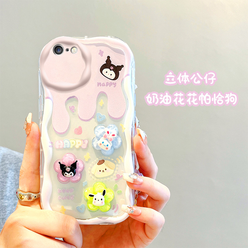 Ốp Điện Thoại Trong Suốt Chống Sốc Họa Tiết Hoạt Hình Ba Chiều Cho iphone 6 / 7 / 8 6splus 7plus Apple 8plus