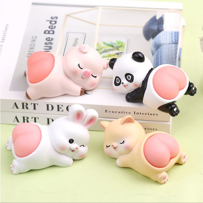 Babycare Có hàng sẵn Hoạt Hình Mông Bóp Đồ Chơi Giải Tỏa Căng Thẳng Nhà Dễ Thương Để Bàn Trang Trí Ô Tô Cho Văn Phòng