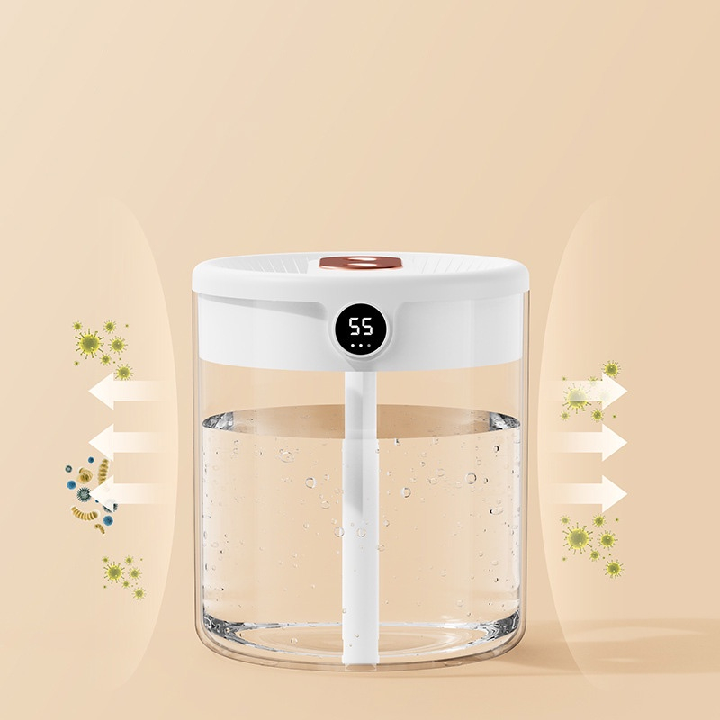 AILIYA Máy Phun Sương Làm Ẩm Không Khí 2L Kỹ Thuật Số USB Có Ánh Sáng Ban Đêm Không Ồn Cho Nhà Ở / Văn Phòng / Phòng Ngủ