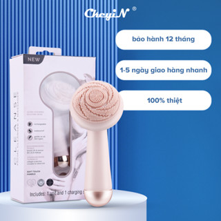 【Vận chuyển từ Hà Nội Máy rửa mặt massage CkeyiN sạc điện bằng silicon tuổi thọ pin dài