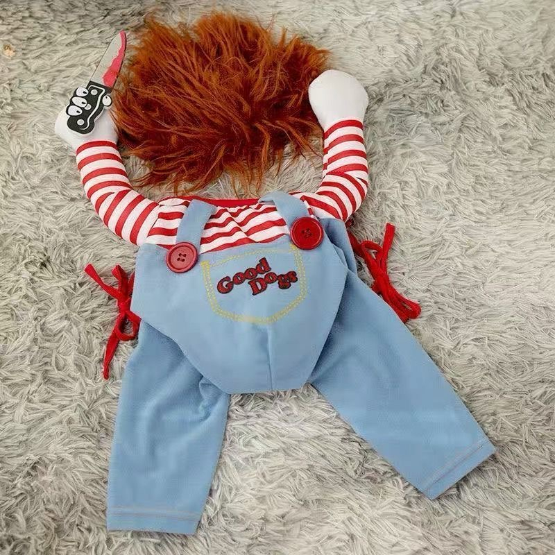 Elsabell. Búp Bê Ngộ Nghĩnh Chó Trang Phục Màu Sắc Tươi Sáng Mềm Mại Thoải Mái Hóa Cho Giáng Sinh Halloween M