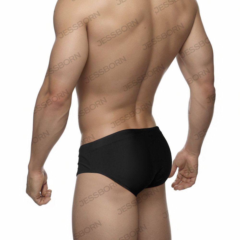 Quần Bơi Tam Giác Lưng Thấp Màu Đen Cho Nam GG643