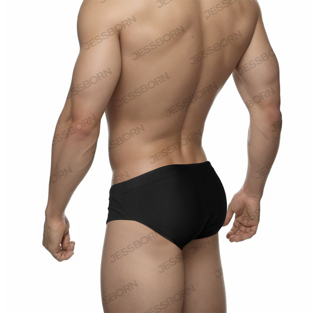 Quần Bơi Tam Giác Lưng Thấp Màu Đen Chống Lưng Thấp GG644 Cho Nam