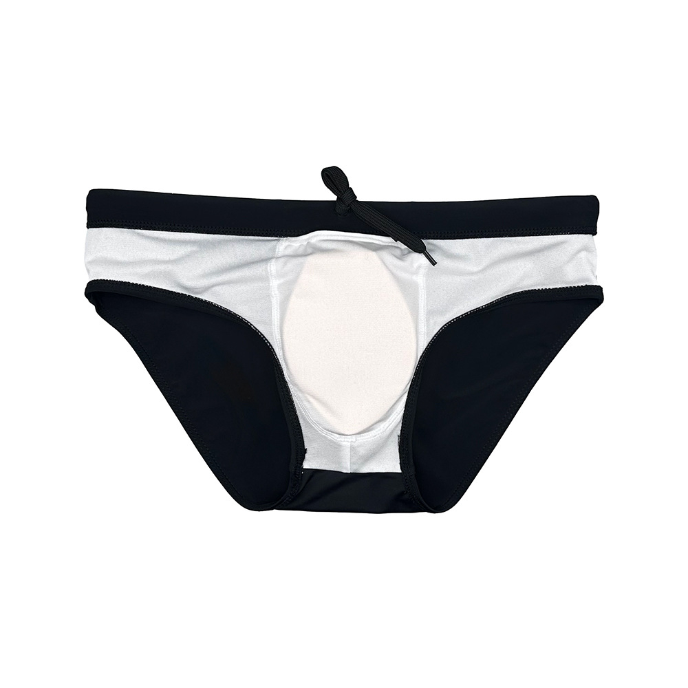 Quần Bơi Tam Giác Lưng Thấp Màu Đen Chống Lưng Thấp GG644 Cho Nam