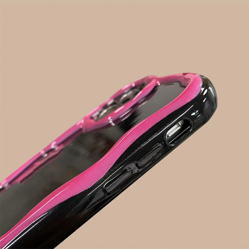 Ốp Điện Thoại Silicone Họa Tiết Gấu Hồng Cho iPhone 11 7 8plus 12Pro 6sPlus 14 13Promax X XR XsMax SE 12