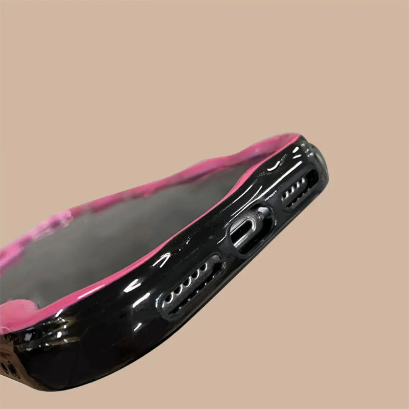 Ốp Điện Thoại Silicone Họa Tiết Gấu Hồng Cho iPhone 11 7 8plus 12Pro 6sPlus 14 13Promax X XR XsMax SE 12