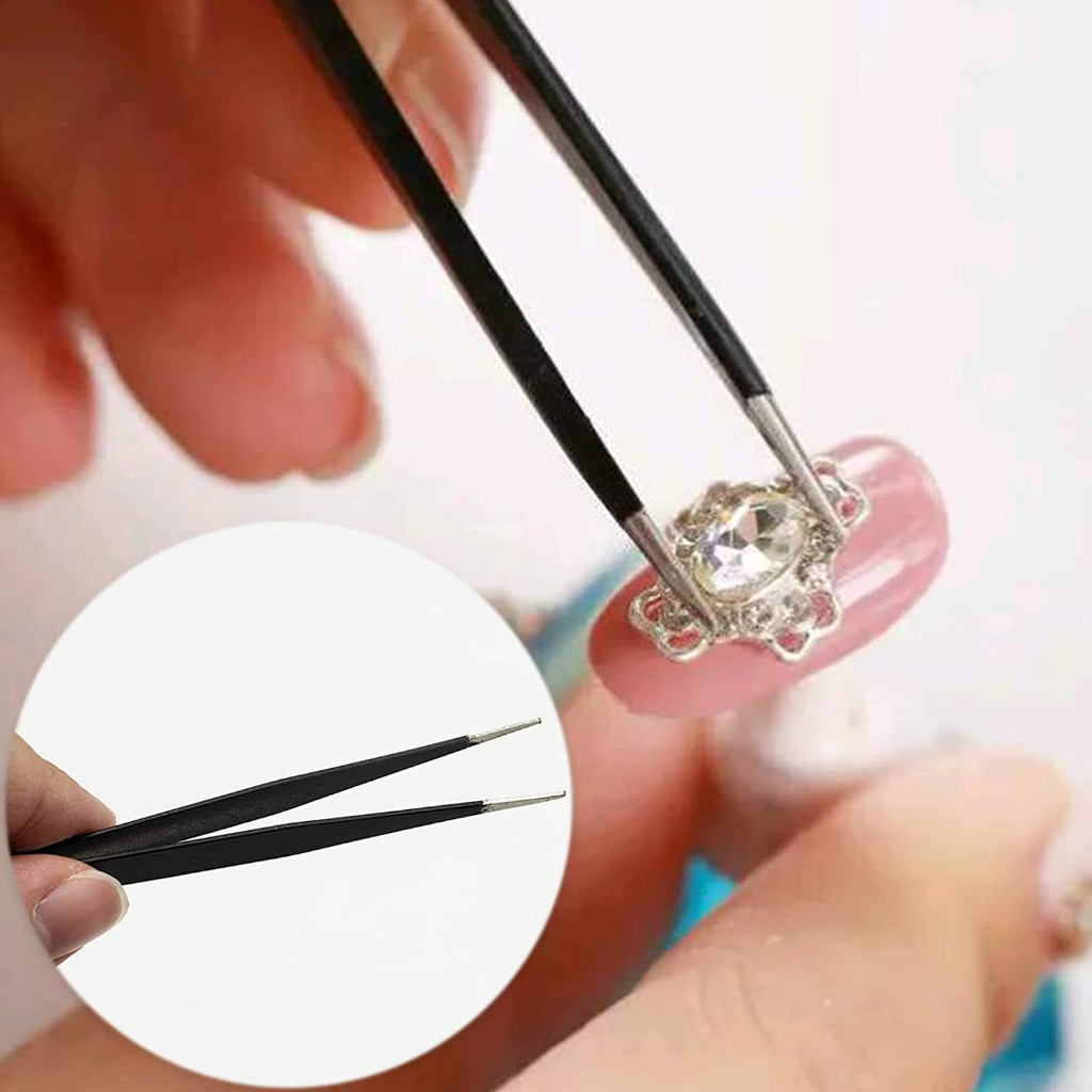 2 nhíp làm móng chuyên dụng bằng thép không gỉ