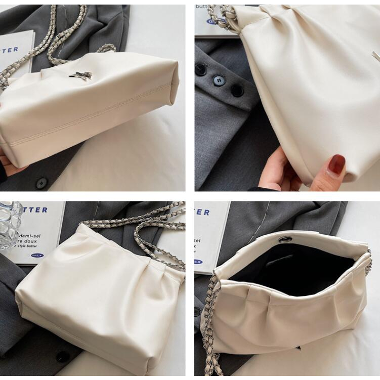 Túi Đeo Vai Y2K Màu Bạc Thời Trang Cho Nữ