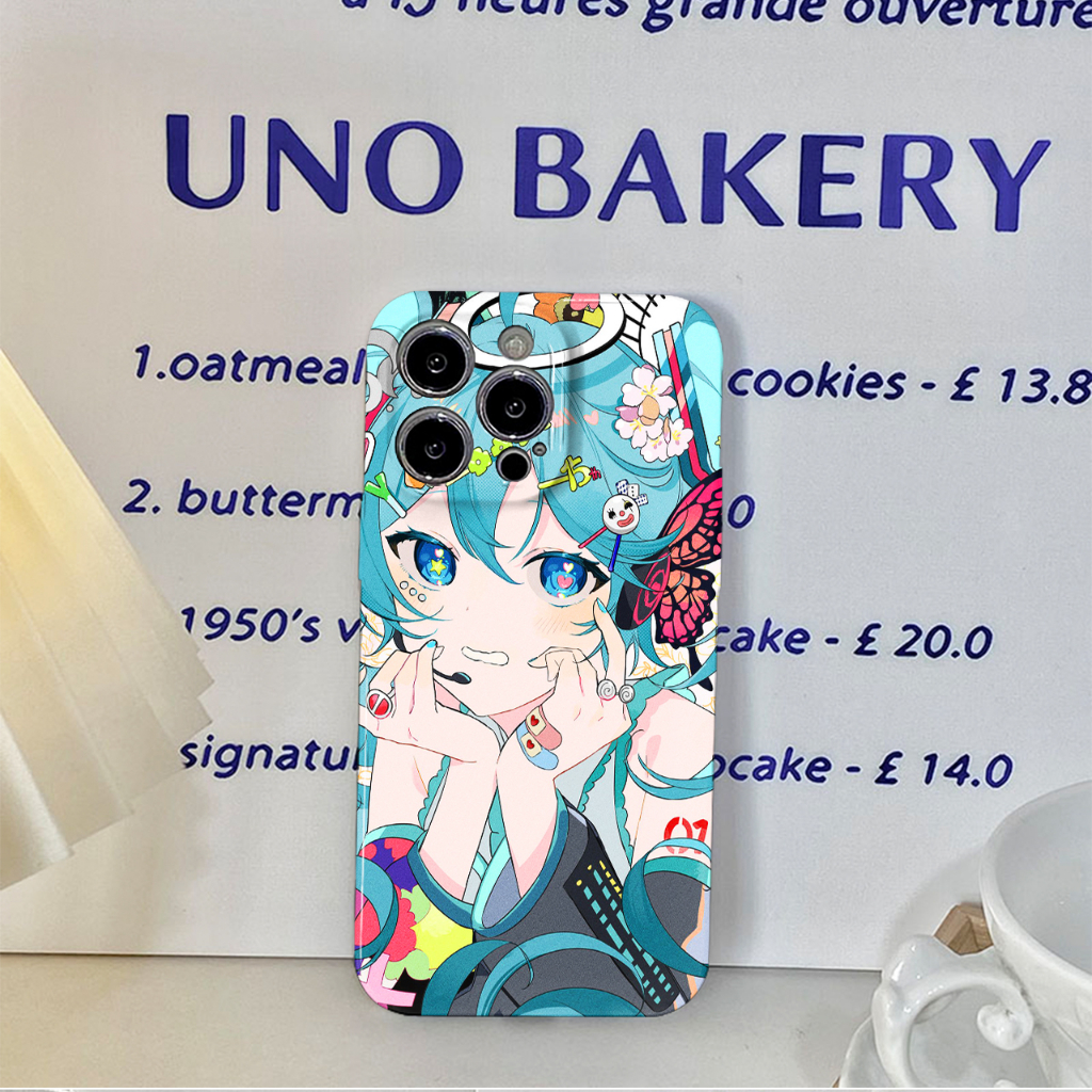Mẫu hatsune miku từ vỏ điện thoại di động iphone 11 12 13 14 plus 11pro 12pro 13pro 14pro 11promax 12 13 14 promax