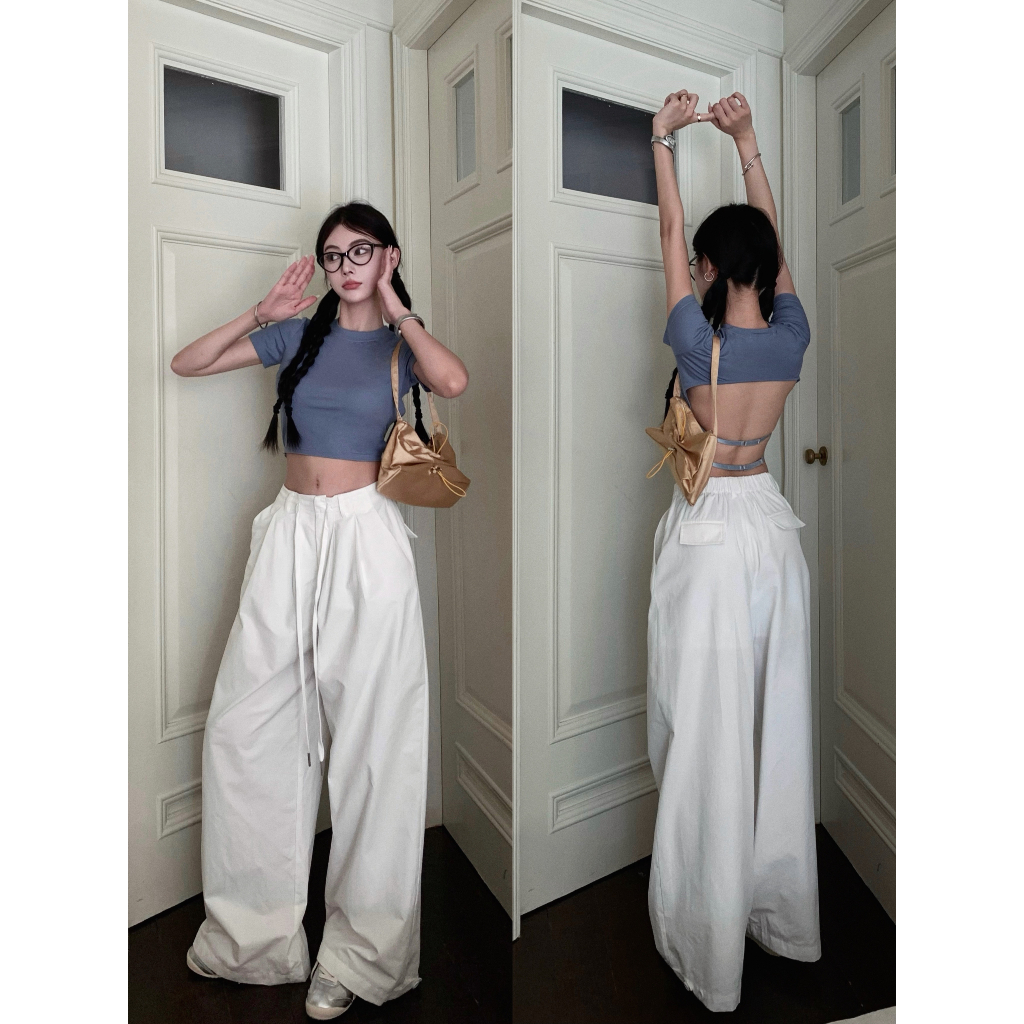 【JMWOMEN】Áo Thun Tay Ngắn Cổ Tròn Dáng Rộng Thời Trang Cho Nữ