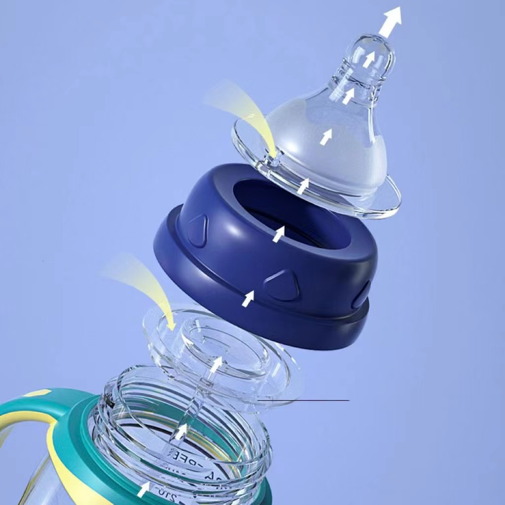 Bình Ăn Silicon Chống Tràn 180Ml/240Ml Tiện Lợi Cho Bé Ăn