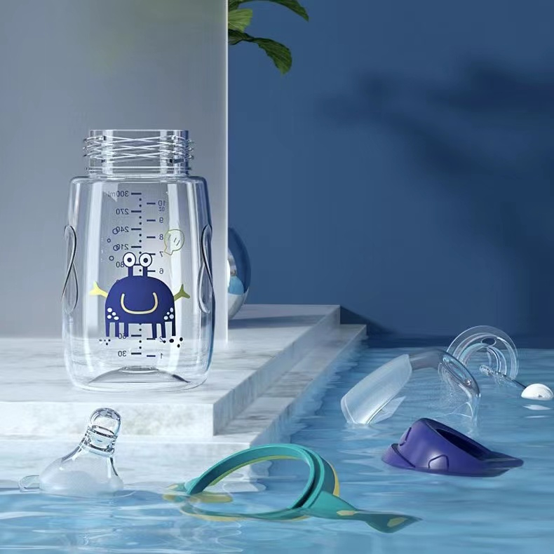 Bình Ăn Silicon Chống Tràn 180Ml/240Ml Tiện Lợi Cho Bé Ăn