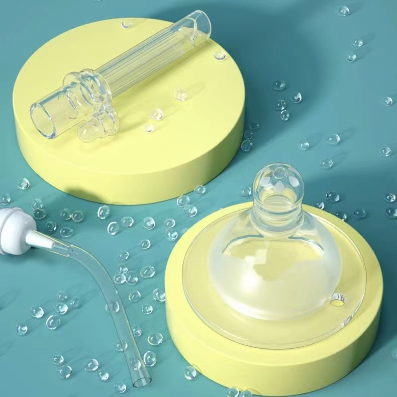 Bình Ăn Silicon Chống Tràn 180Ml/240Ml Tiện Lợi Cho Bé Ăn