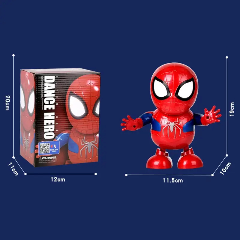 HYG Toys Vũ điệu âm thanh và ánh sáng Robot người nhện