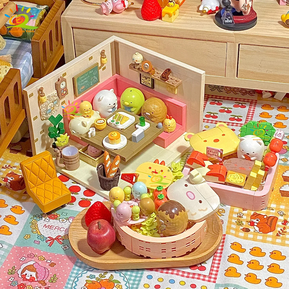 Bộ Đồ Chơi Lắp Ráp Bentoto Hình Tôm / Gấu Trắng Dễ Thương Cho Bé