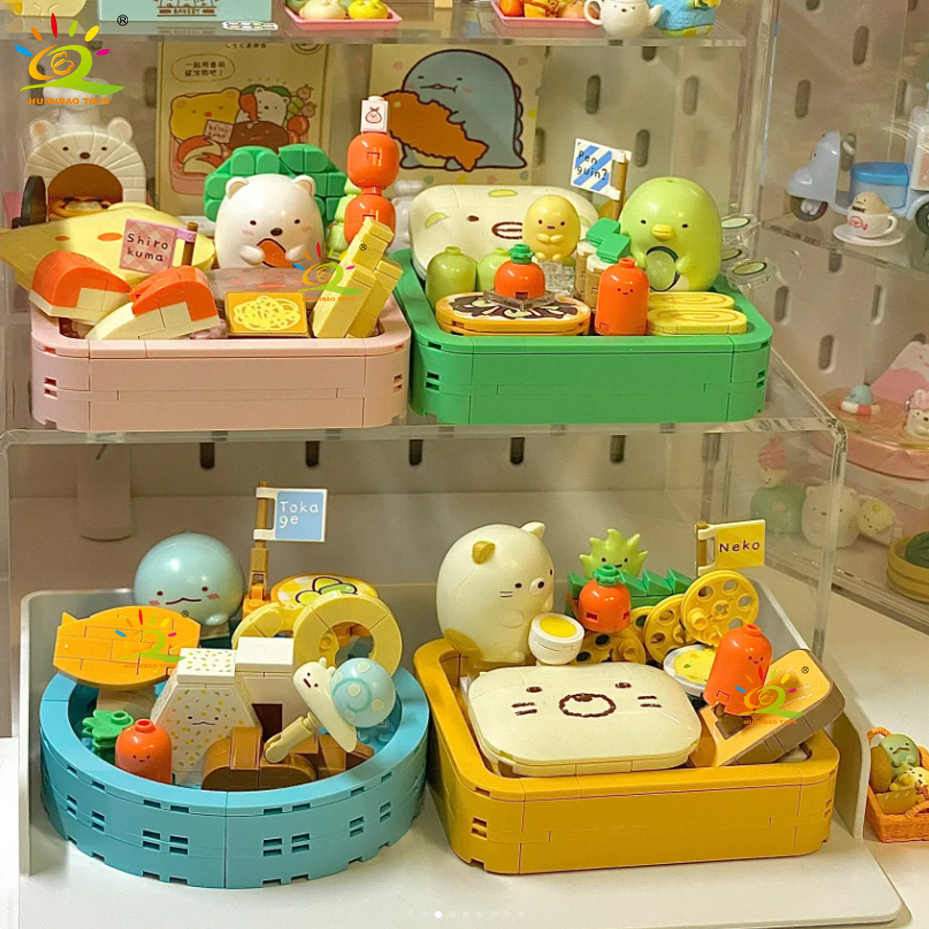 Bộ Đồ Chơi Lắp Ráp Bentoto Hình Tôm / Gấu Trắng Dễ Thương Cho Bé