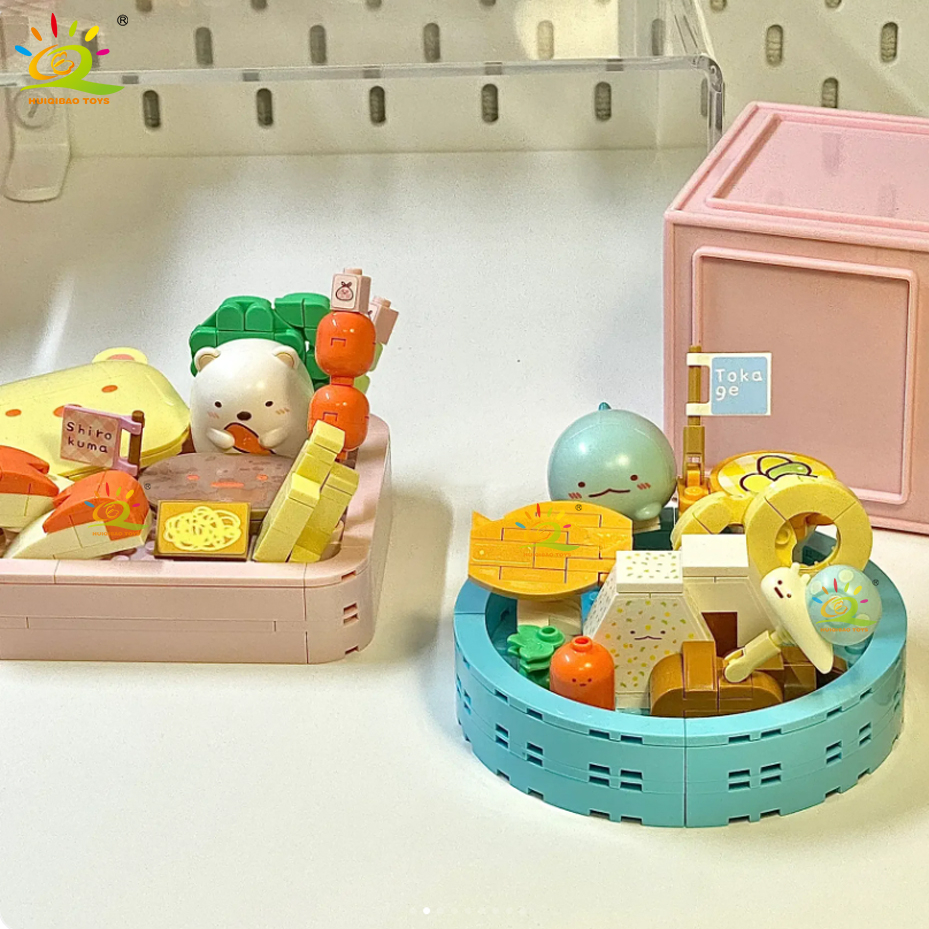 Bộ Đồ Chơi Lắp Ráp Bentoto Hình Tôm / Gấu Trắng Dễ Thương Cho Bé